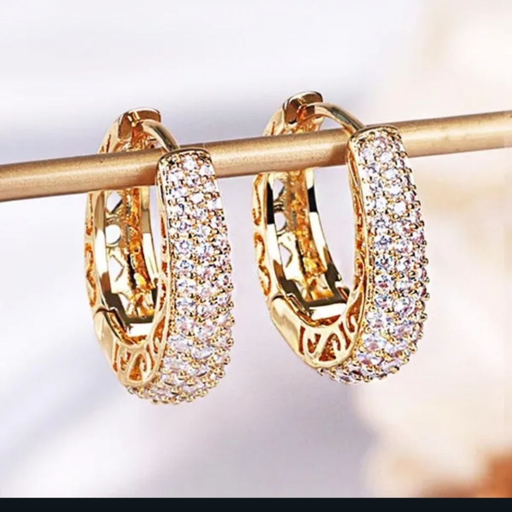New!! Gemstone hoops